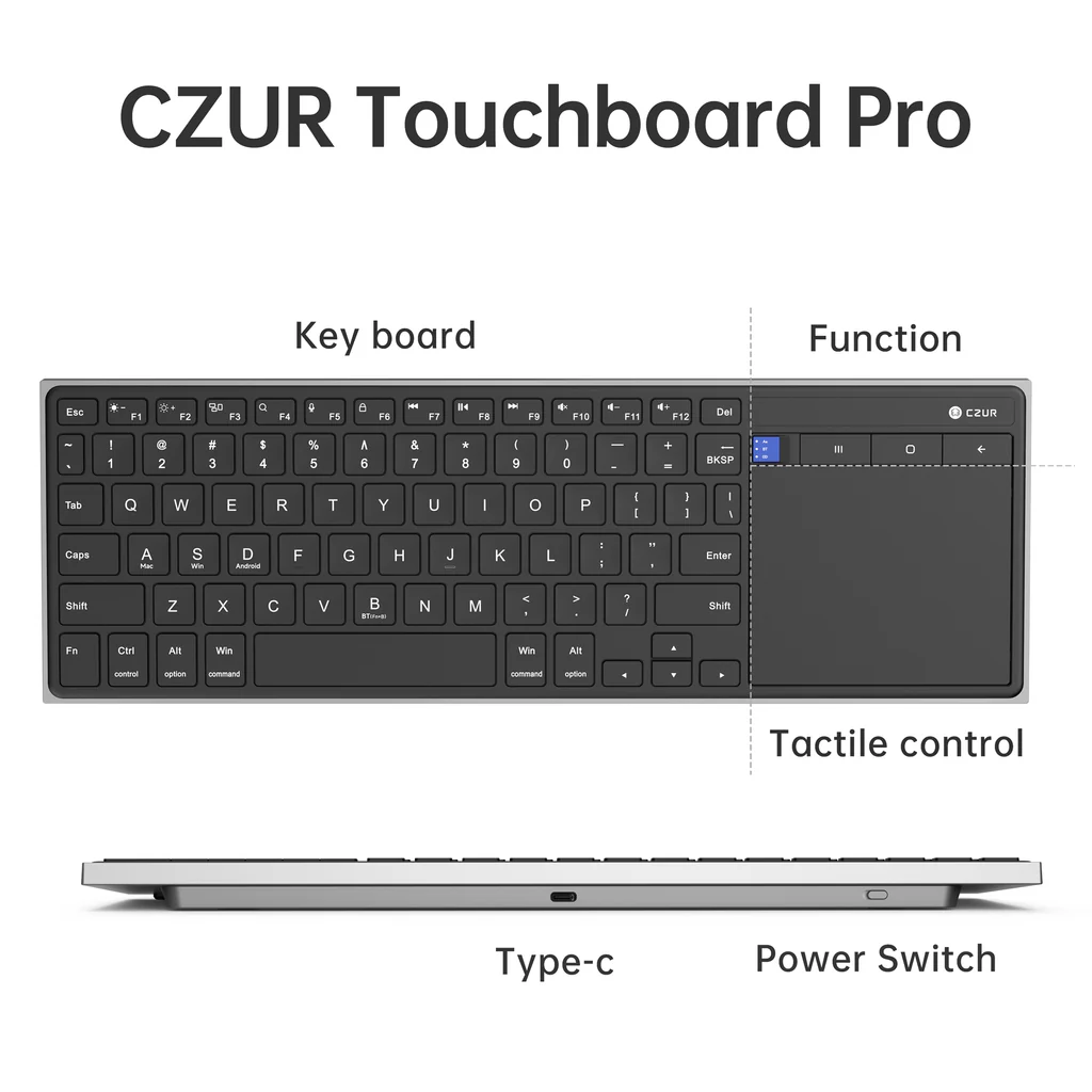 [Accessories] CZUR K5S Pro Bluetooth Keyboard with Touchpad
